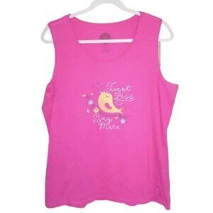 Life is Good Crusher Tee Pink Top Size Large